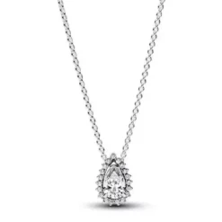 Pandora Sparkling Pear Halo hopeakaulakoru 392832C01-45
