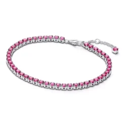 Pandora Sparkling Tennis hopearanneketju/koru 591469C04