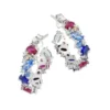 Plus hopeakorvakorut EARRING MULTIC