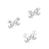 Plus hopeakorvakorut PEARL-BALL-CZ SET