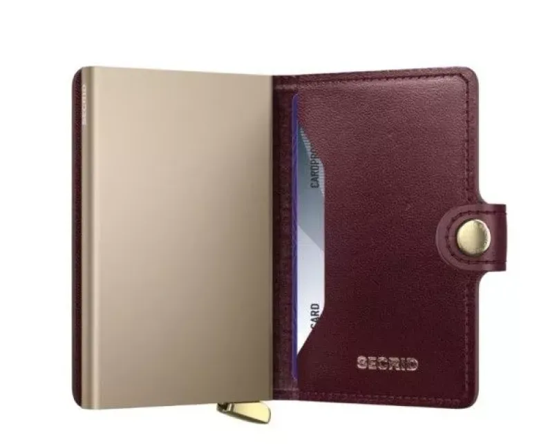 Secrid Miniwallet Emboss Diamond Bordeaux+ muu esine MEd-Bordeaux+