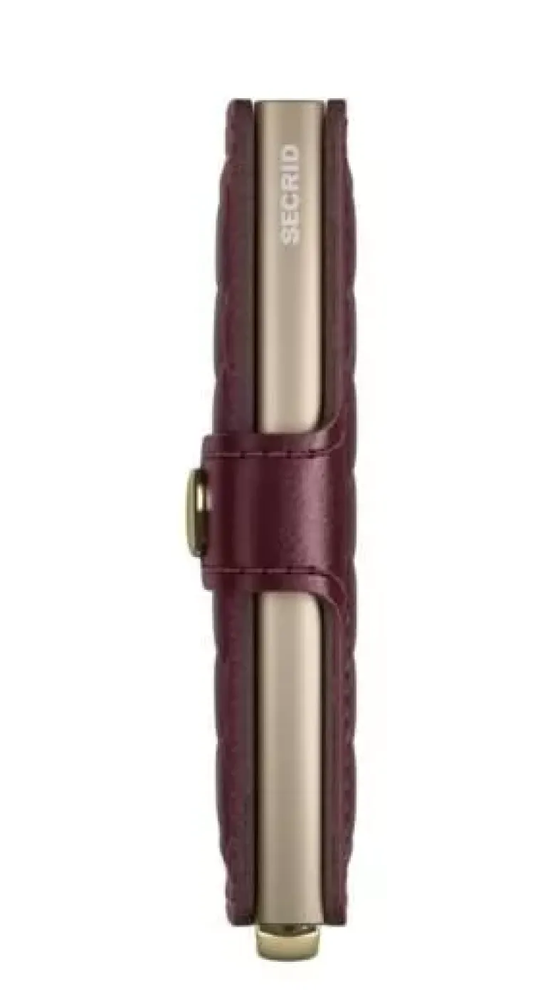 Secrid Miniwallet Emboss Diamond Bordeaux+ muu esine MEd-Bordeaux+