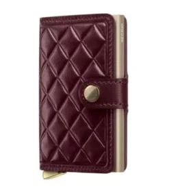 Secrid Miniwallet Emboss Diamond Bordeaux+ muu esine MEd-Bordeaux+