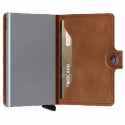Secrid Miniwallet v muu esine MV-COGNAC-SILVER
