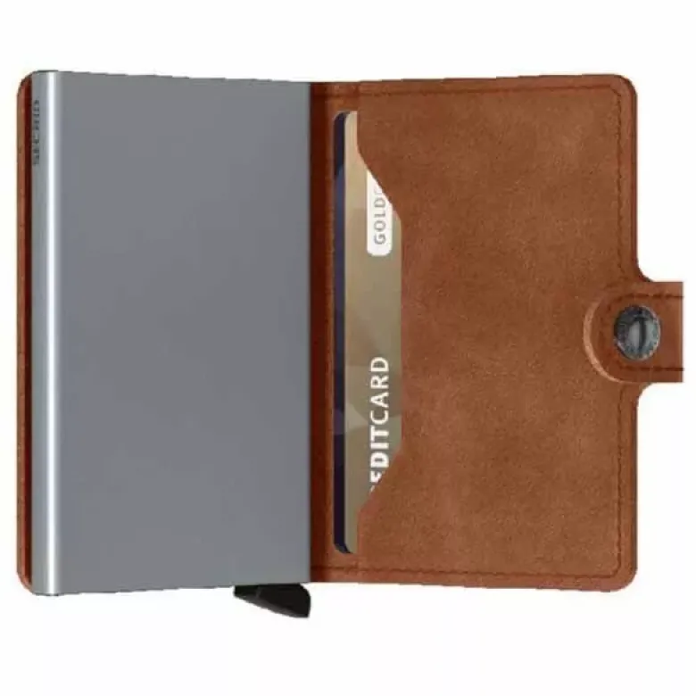 Secrid Miniwallet v muu esine MV-COGNAC-SILVER