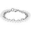 Steel Plus Pearl teräsrannekoru BSS905 SS CHAIN WHITE