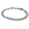 Steel Plus Pearl teräsrannekoru BSS904 SS CHAIN GREY
