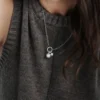 TI SENTO Milano hopeakaulaketju 34113PW/42